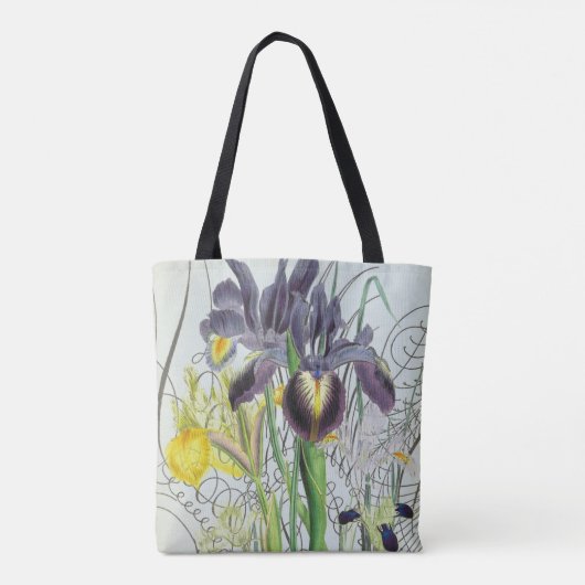 Iris Floral Fantasy 2.0 Tote Bag (Achterkant)