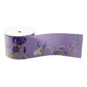 Iris Floral Flowers Garden Grosgrain Ribbon Grosgrain Lint (Spoel)