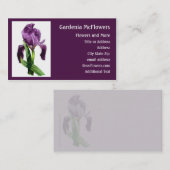 Iris Flower - Bloemen Visitekaartje (Voorkant / Achterkant)
