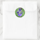 Iris Flower Blue Flag Ronde Sticker (Tas)