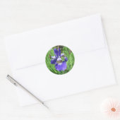 Iris Flower Blue Flag Ronde Sticker (Envelop)