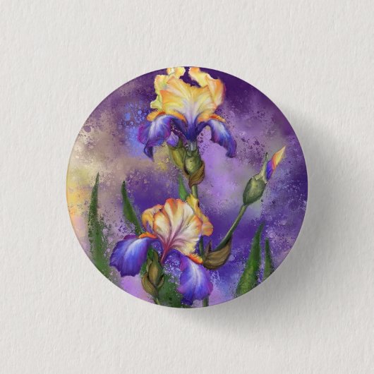 Iris Flower Button Irist Painting (Voorkant)