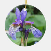Iris Flower Ceramic Ornament (Voorkant)