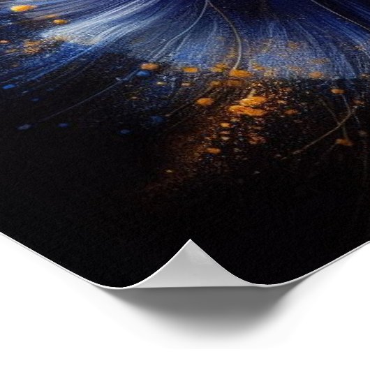 Iris Flower Contemporary Poster (Hoek)