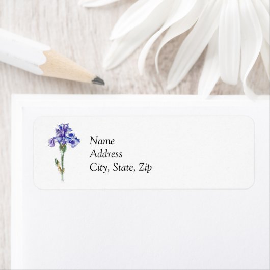 Iris Flower Etiket (Insitu)