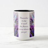 Iris Flower Fairy Tweekleurige Koffiemok (Center)