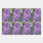 Iris Flower Flowers Purple Lavender Lilac Floral Inpakpapier Vel (Voorkant 3)