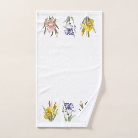 Iris Flower Garden Bad Handdoek (Handdoek)