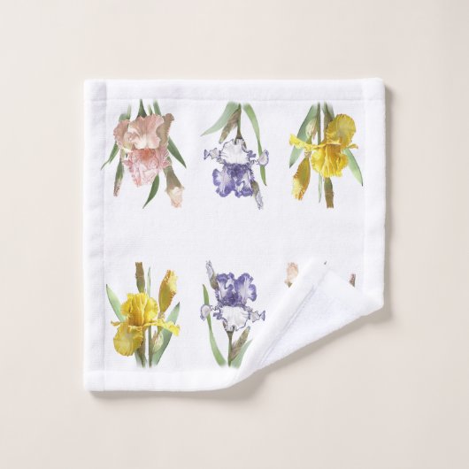 Iris Flower Garden Bad Handdoek (Wasdoekje)