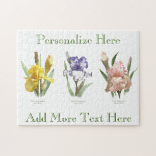 Iris Flower Garden Botanical Art Legpuzzel