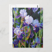Iris Flower Garden Briefkaart (Voorkant / Achterkant)
