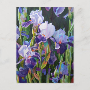 Iris Flower Garden Briefkaart