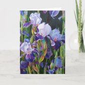 Iris Flower Garden Kaart (Voorkant)