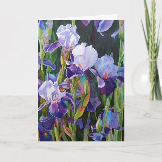 Iris Flower Garden Kaart (Voorkant)