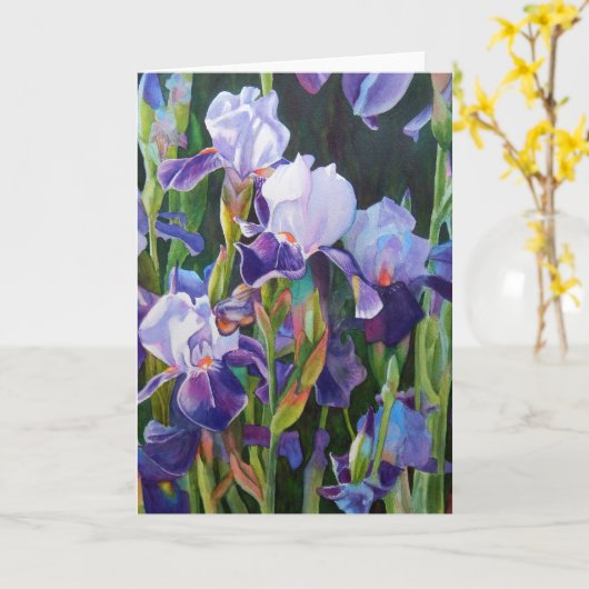 Iris Flower Garden Kaart (Gele Bloem)
