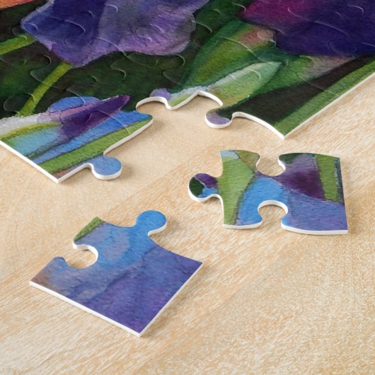 Iris Flower Garden Legpuzzel (Zijkant)