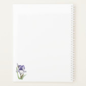 Iris Flower Garden Planner (Achterkant)