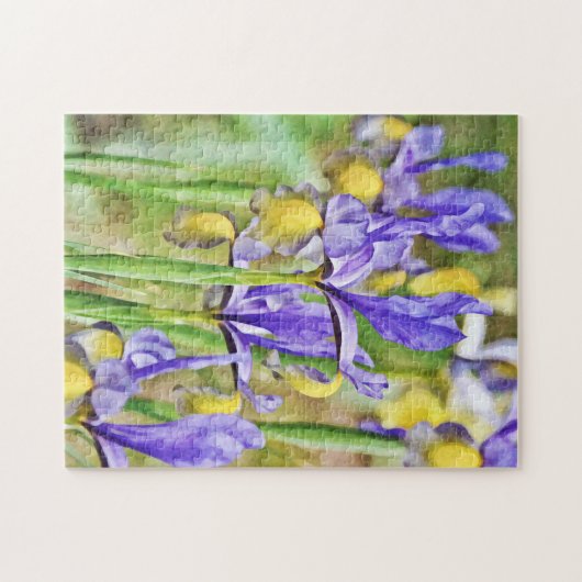 Iris Flower Garden Puzzle Legpuzzel (Horizontaal)