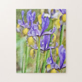 Iris Flower Garden Puzzle Legpuzzel (Verticaal)
