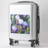 Iris Flower Garden Waterverf Vinyl Sticker (Koffer)