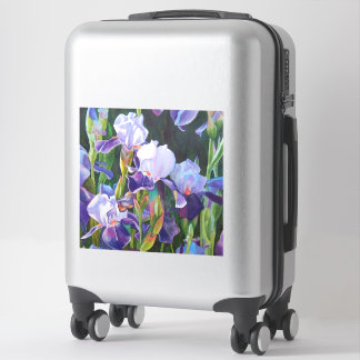 Iris Flower Garden Waterverf Vinyl Sticker