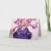 Iris Flower Get Well Soon Vrouwen Naam Kaart (Achterkant)