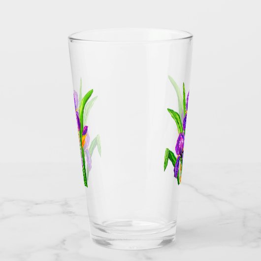 Iris Flower Glass Glas (Links)