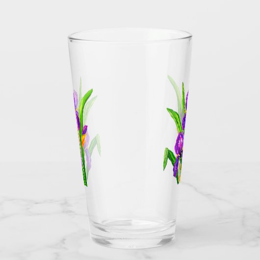 Iris Flower Glass Glas (Rechts)