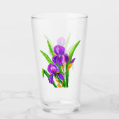 Iris Flower Glass Glas (Voorkant)