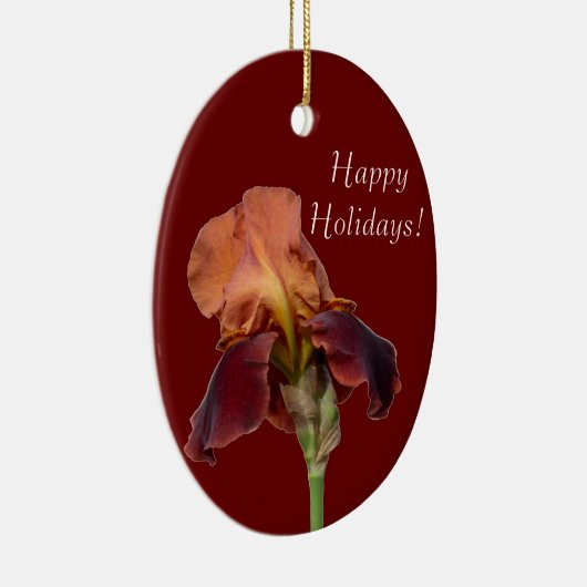 Iris Flower Keramisch Ornament (Rechts)