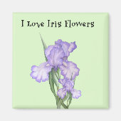 Iris Flower Magnet (Voorkant)