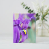 Iris Flower Magnet Feestdagenkaart (Staand voorkant)