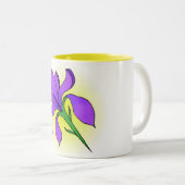 Iris Flower-mok Tweekleurige Koffiemok (Voorkant rechts)