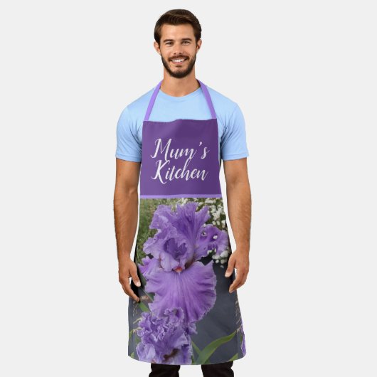 Iris Flower Paars Lavender Lila Schort (Gedragen)