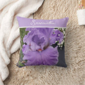 Iris Flower Paars Lavender Lila Schort Kussen (Deken)