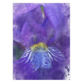 Iris Flower Paars Waterverf Tafelkleed (Voorkant)