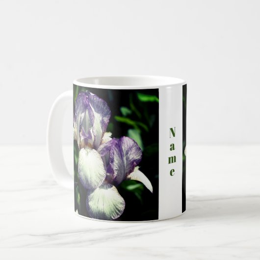 Iris Flower Pair Personalized Koffiemok (Voorkant links)