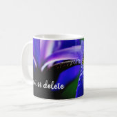 Iris Flower Personalized Koffiemok (Voorkant links)