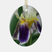 Iris Flower Photo Circle Ornament (Rechts)