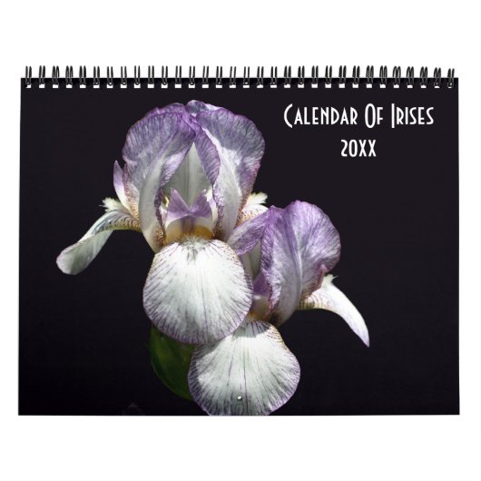 Iris Flower Photography  Kalender (Hoes)