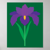 Iris Flower Poster (Voorkant)