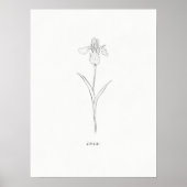 Iris Flower Print (Voorkant)