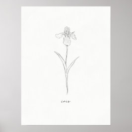 Iris Flower Print
