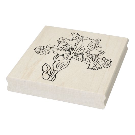 Iris Flower Rubberstempel (Stempel)