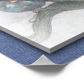 Iris flower schetch bemoediging "Wees jezelf" Poster (Hoek)