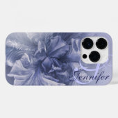 Iris flower sluit bloemige grijze blauwe kunst Case-Mate iPhone case (Achterkant (horizontaal))