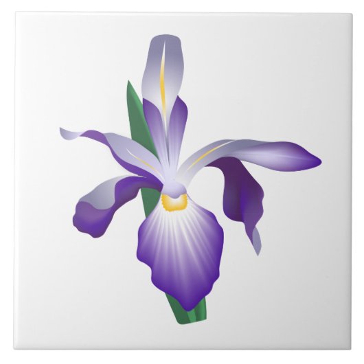 Iris Flower Tegeltje (Voorkant)