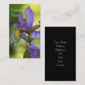 Iris Flower Visitekaartjes (Voorkant / Achterkant)