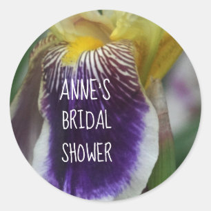 Iris Flower Vrijgezellenfeest Classic Ronde Sticke Sticker