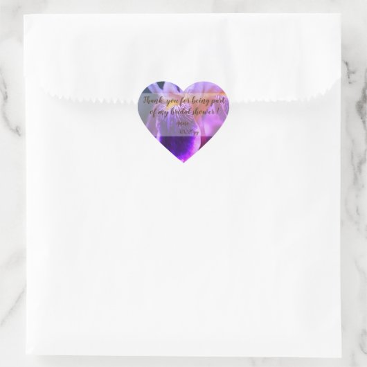 Iris Flower Vrijgezellenfeest Heart Stickers (Tas)